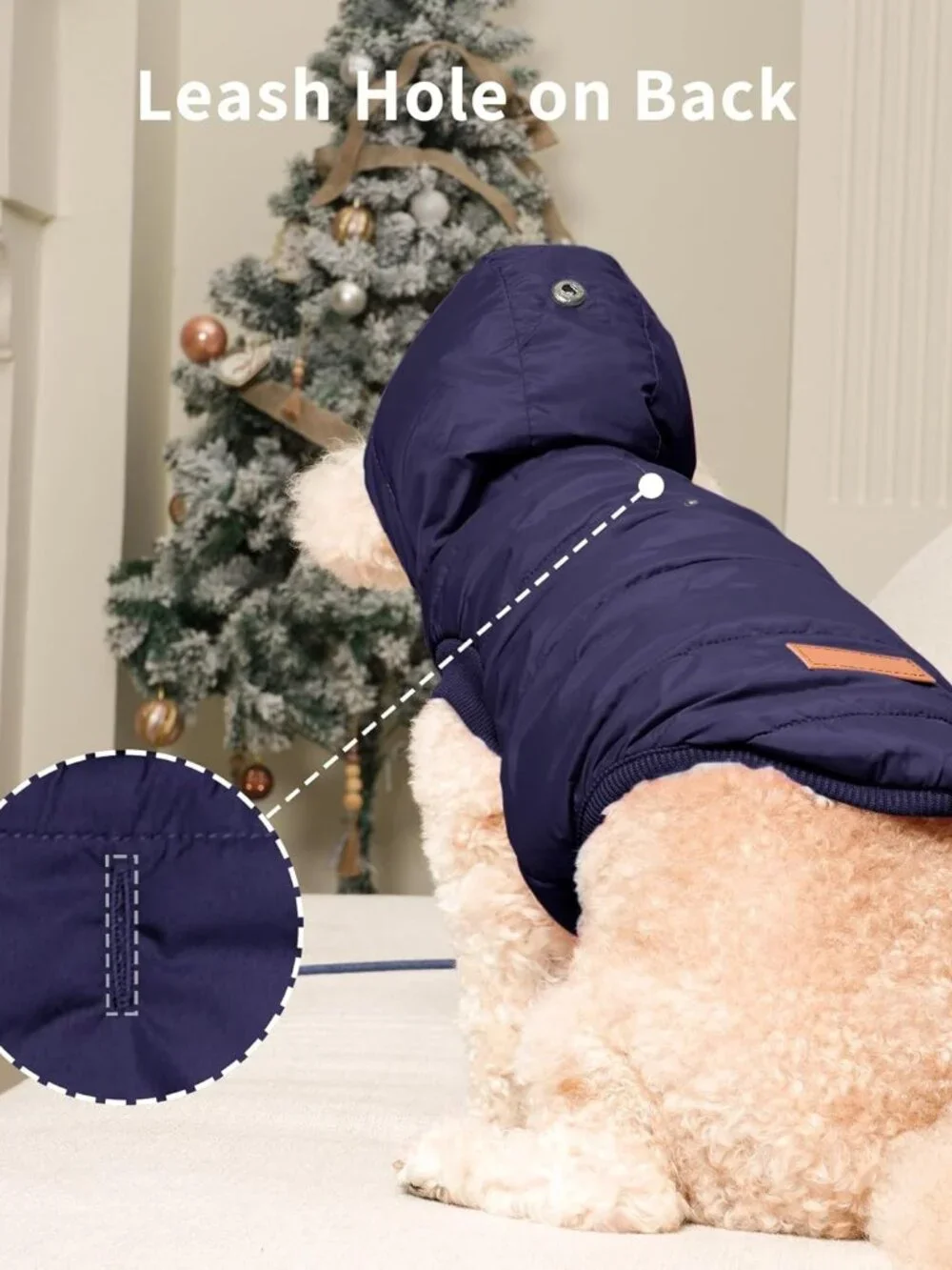 Vecomfy Fleece Lining Extra Warm Dog Hoodie